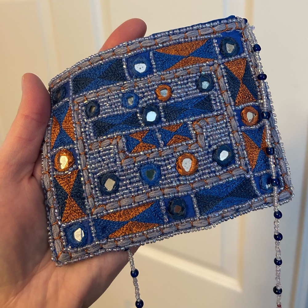 Blue small handbag